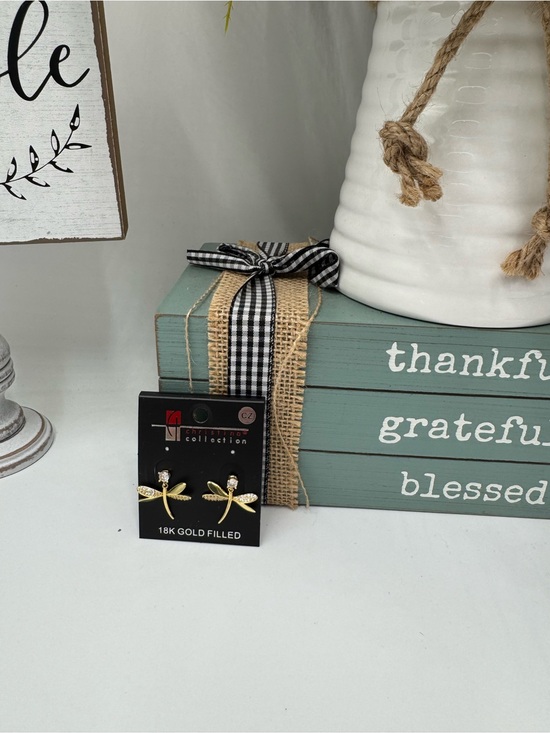 Christina Collection Jewelry - Christina Collection Dragonfly Earrings